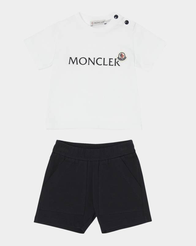 Boy's Logo T-Shirt and Shorts Set, Size 6M-